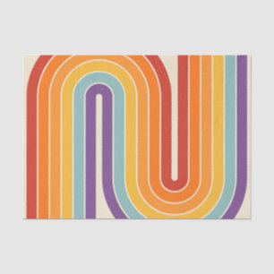 Geometrisches Muster der Streifen im Retro-Stil de Seidenpapier