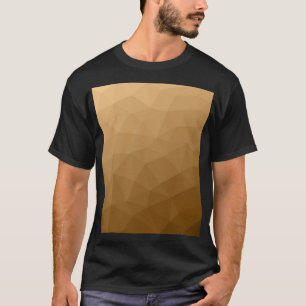 geometrisches Muster des lichtbraunen Gefälles T-Shirt