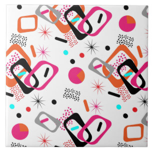 Geometrisches Muster des modernen Mittelzentrums Fliese