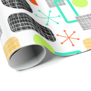 Geometrisches Muster des modernen Mittelzentrums Geschenkpapier