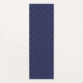 geometrisches Muster des Navy Blue Blitz Yogamatte