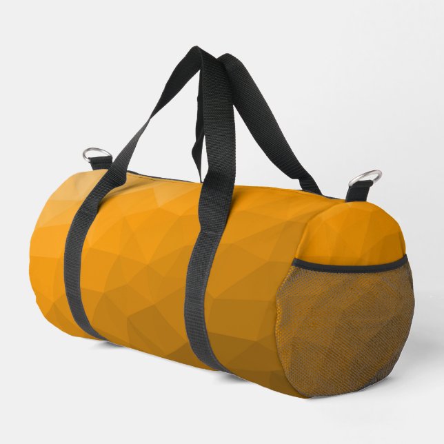 geometrisches Muster des Orangengrades Duffle Bag (Rechte Ecke)