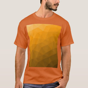 geometrisches Muster des Orangengrades T-Shirt