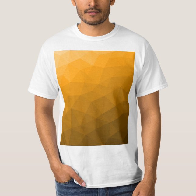 geometrisches Muster des Orangengrades T-Shirt (Vorderseite)