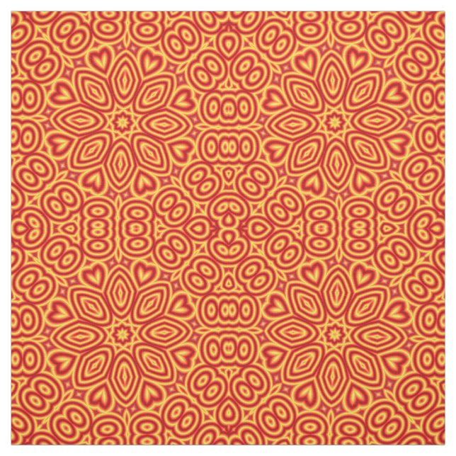 Geometrisches Muster des roten Herzens Stoff (Muster)