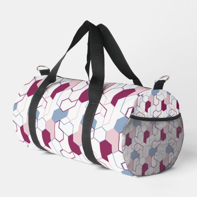 Geometrisches Muster Duffel Bag Duffle Bag (Rechte Ecke)