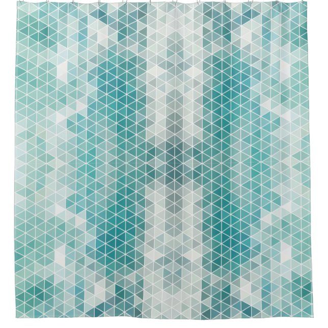 Geometrisches Muster Duschvorhang (Vorderseite)