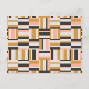 Geometrisches Muster Feiertagspostkarte