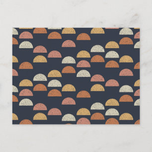 Geometrisches Muster Feiertagspostkarte