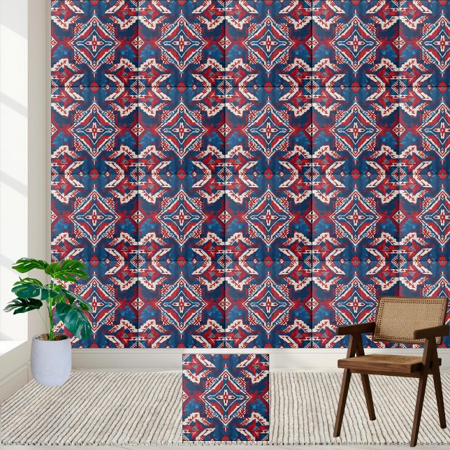 geometrisches Muster Fliese (Geometric Ethnic Tile Pattern)
