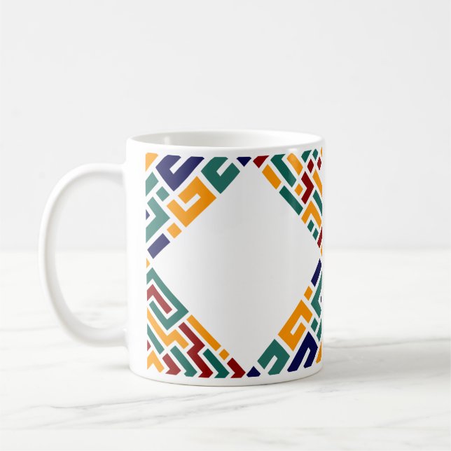 Geometrisches Muster für atemberaubende, dynamisch Kaffeetasse (Links)