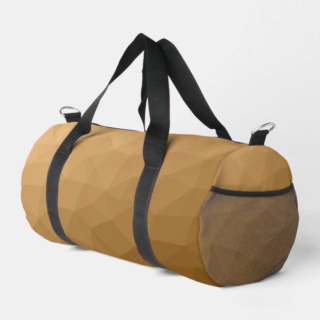 Geometrisches Muster für braune Gefälle Duffle Bag (Rechte Ecke)