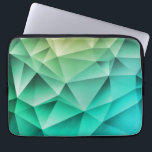 Geometrisches Muster für coole Polygone Laptopschutzhülle<br><div class="desc">Coole Farben von Grün, Aqua und Blau in diesem modernen polygon geometrischen Muster Design. Schützen Sie Ihren Laptop oder Ihr Tablettengerät mit einer farbenfrohen, stilvollen Hülle.</div>