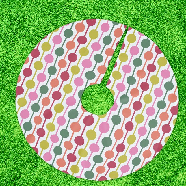 Geometrisches Muster für das lichtstarke Retro der Polyester Weihnachtsbaumdecke (Von Creator hochgeladen)