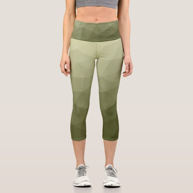 geometrisches Muster für die geometrische Struktur Capri Leggings (Vorderseite)