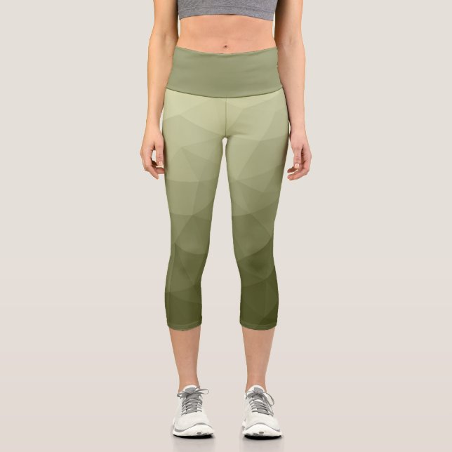 geometrisches Muster für die geometrische Struktur Capri Leggings (Vorderseite)