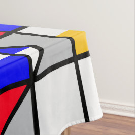 Geometrisches Muster für mehrfarbige Quadrate Tischdecke