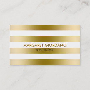 Geometrisches Muster für mit Monogramm Streifen Visitenkarte