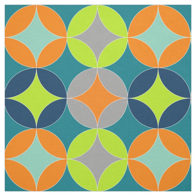 Geometrisches Muster für moderne Mittelzenturkreis Stoff (Muster)