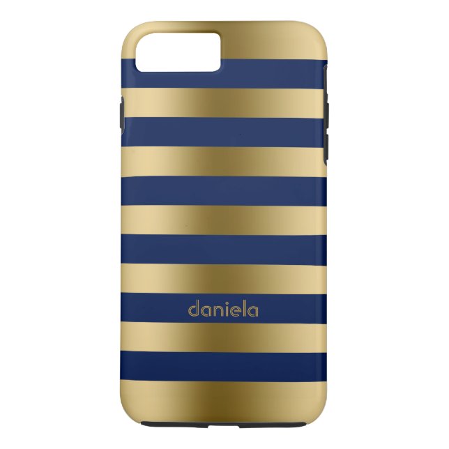 Geometrisches Muster für monogrammatikales Gold &  Case-Mate iPhone Hülle (Rückseite)