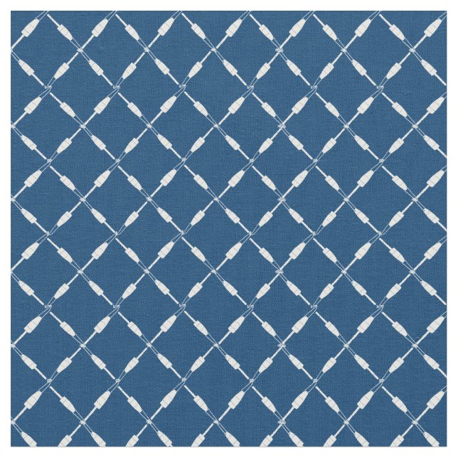 Geometrisches Muster für nautische Holzfischerei Stoff (Nahaufnahme)