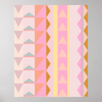 Geometrisches Muster für niedliche Rosa- und Paste