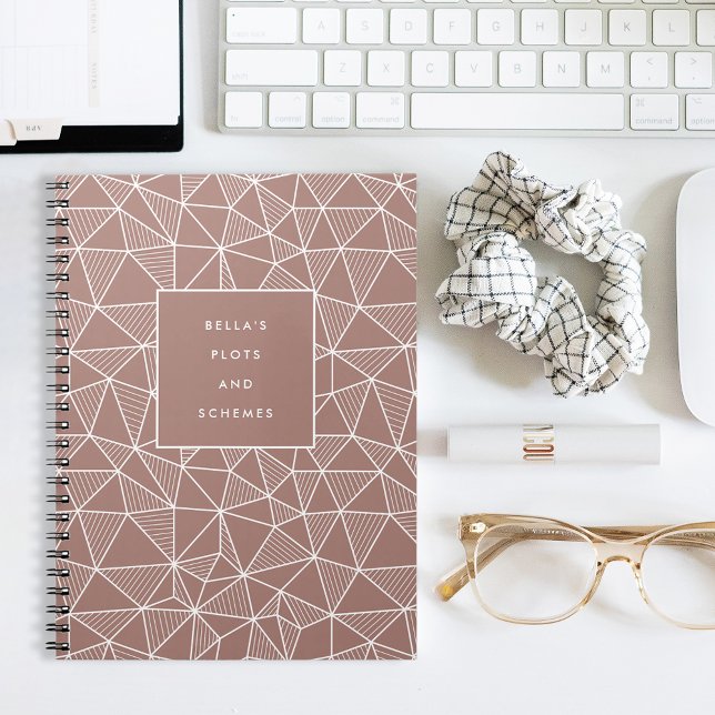 Geometrisches Muster für personalisierte Diagramme Notizblock (Von Creator hochgeladen)