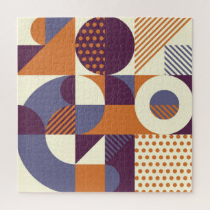 Geometrisches Muster für Retrostile Puzzle