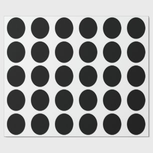 Geometrisches Muster für schwarzen Kreis, benutzer Geschenkpapier