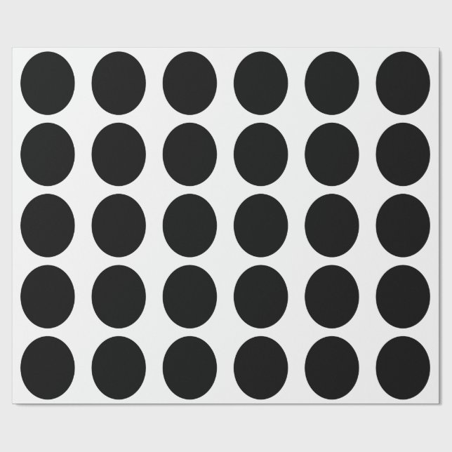 Geometrisches Muster für schwarzen Kreis, benutzer Geschenkpapier (Flach)