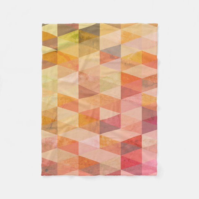 Geometrisches Muster für weiches Dreieck Fleecedecke (Vorderseite)