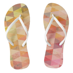 Geometrisches Muster für weiches Dreieck Flip Flops