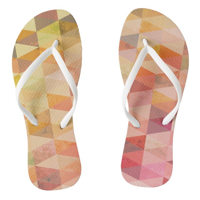 Geometrisches Muster für weiches Dreieck Flip Flops (Fußbett)