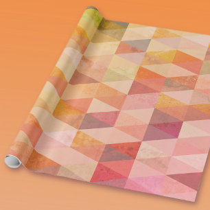 Geometrisches Muster für weiches Dreieck Geschenkpapier