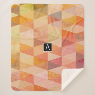 Geometrisches Muster für weiches Dreieck MIT MON Sherpadecke