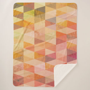 Geometrisches Muster für weiches Dreieck Sherpadecke