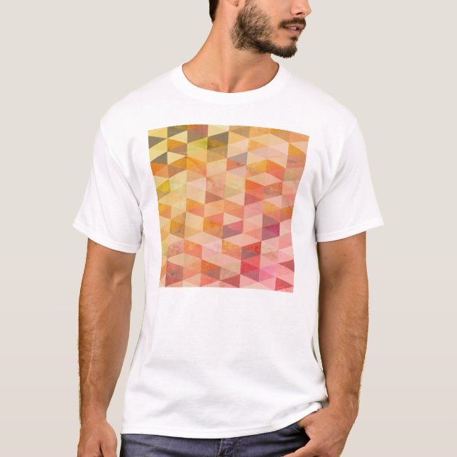 Geometrisches Muster für weiches Dreieck T-Shirt (Vorderseite)