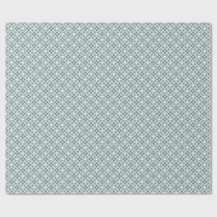 Geometrisches Muster für weiches Grün und Schiefer Geschenkpapier