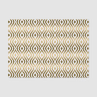 Geometrisches Muster für White & Imitats Gold Quat