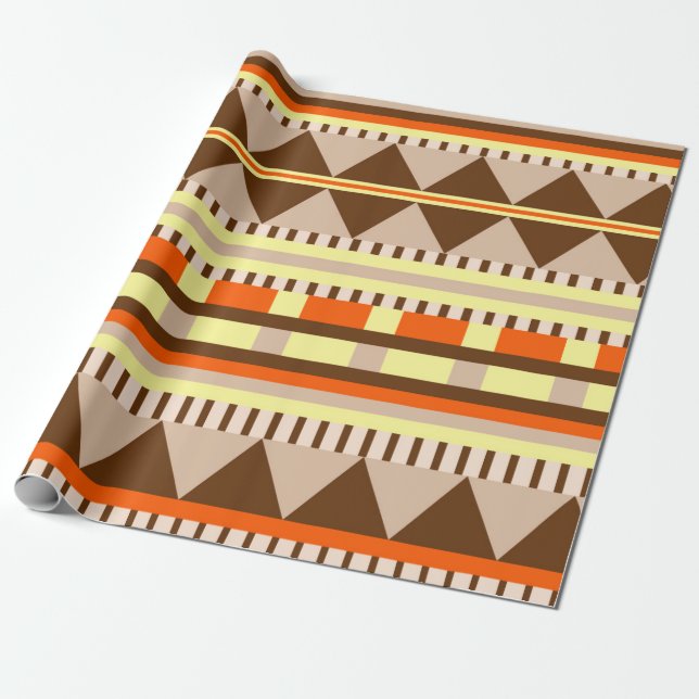 Geometrisches Muster Geschenkpapier (Ungerollt)