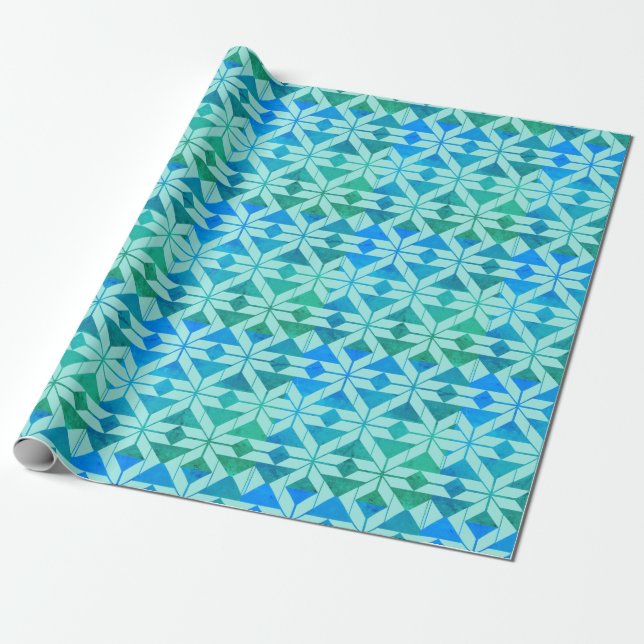 Geometrisches Muster Geschenkpapier (Ungerollt)