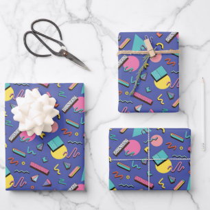geometrisches Muster Geschenkpapier Set