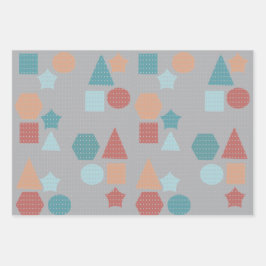 Geometrisches Muster Geschenkpapier Set