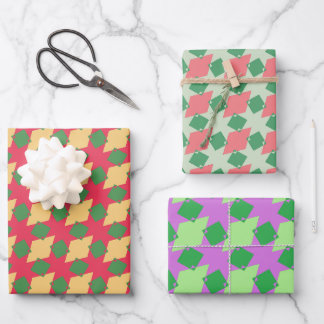 Geometrisches Muster Geschenkpapier Set