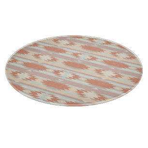 Geometrisches Muster im Aztekstil 3 Schneidebrett