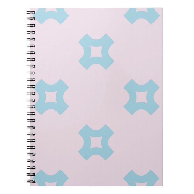 Geometrisches Muster im Funkstil, nahtlos, mit Cro Notizblock (Vorderseite)