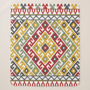 Geometrisches Muster im indischen, türkischen Hint Sherpadecke
