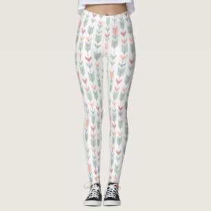 Geometrisches Muster im Retro-Stil Leggings