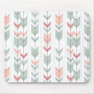 Geometrisches Muster im Retro-Stil Mousepad