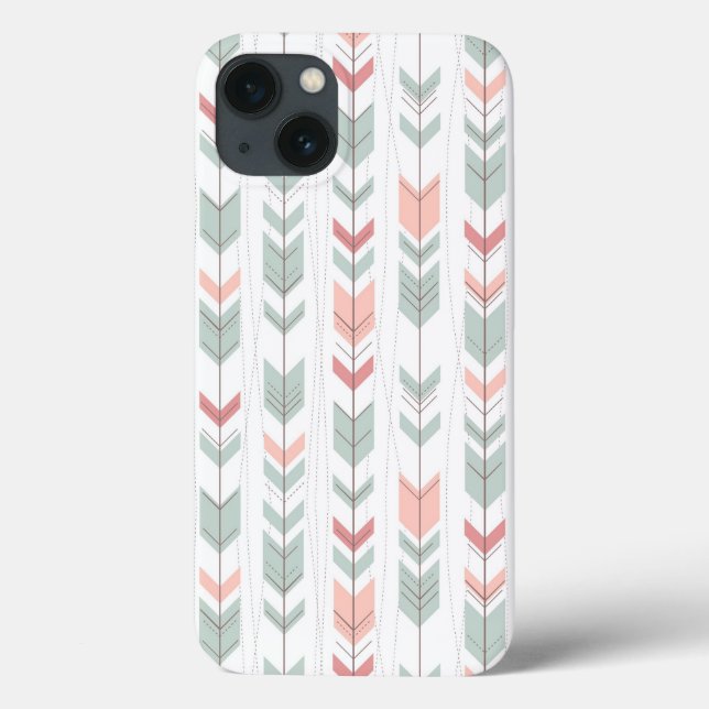 Geometrisches Muster im Retrostil Case-Mate iPhone Hülle (Rückseite)